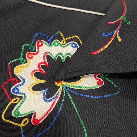 H Bar C California Ranchwear Long Tail Cowboy Shirt Vintage.Sz 16 - Picture 6 of 11